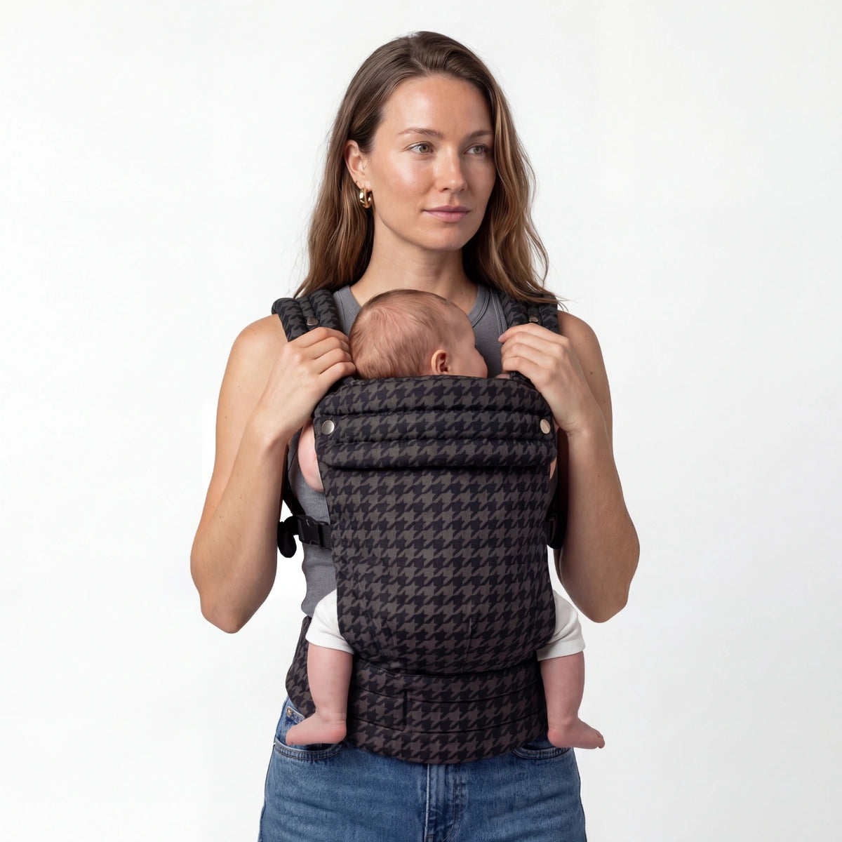 Ergonomic Baby Carrier - Houndstooth