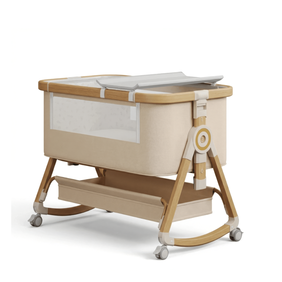 Amari - Luxury Adjustable Baby Cot - Bedside Co-Sleeper