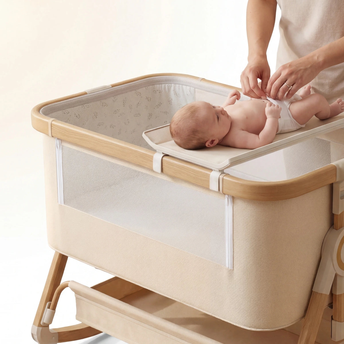 Amari - Luxury Adjustable Baby Cot - Bedside Co-Sleeper